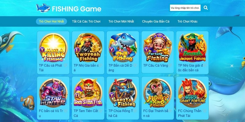 Tổng hợp các game bắn cá đỉnh cao nhất tại nhà cái 789Win